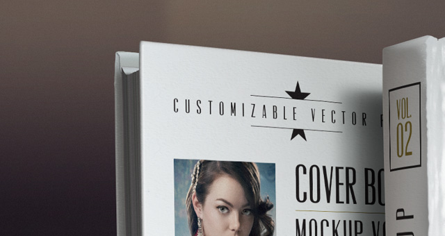 Free Book Cover Mockup Template PSD