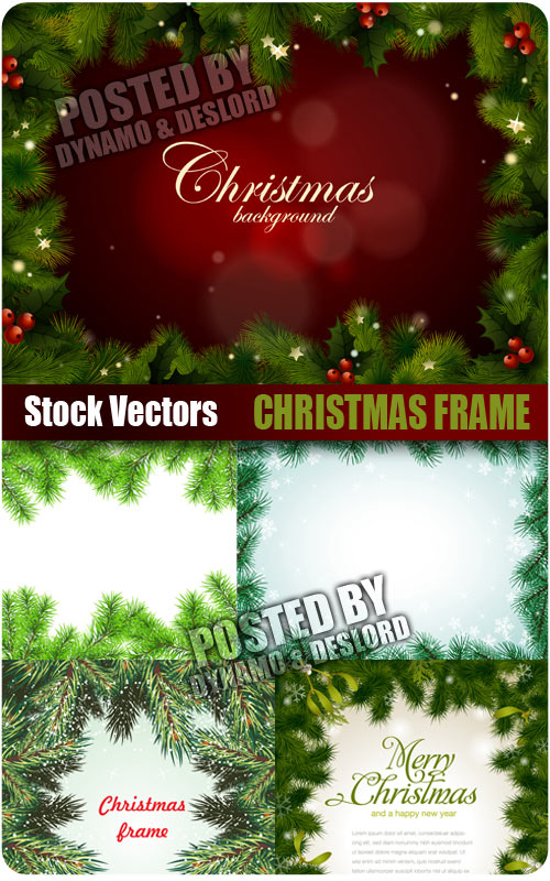 8 PSD Christmas Frames Images