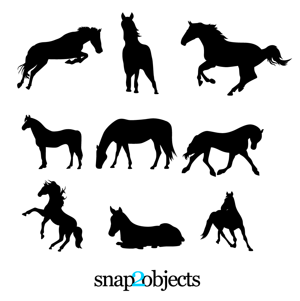 Free Vector Horse Silhouettes