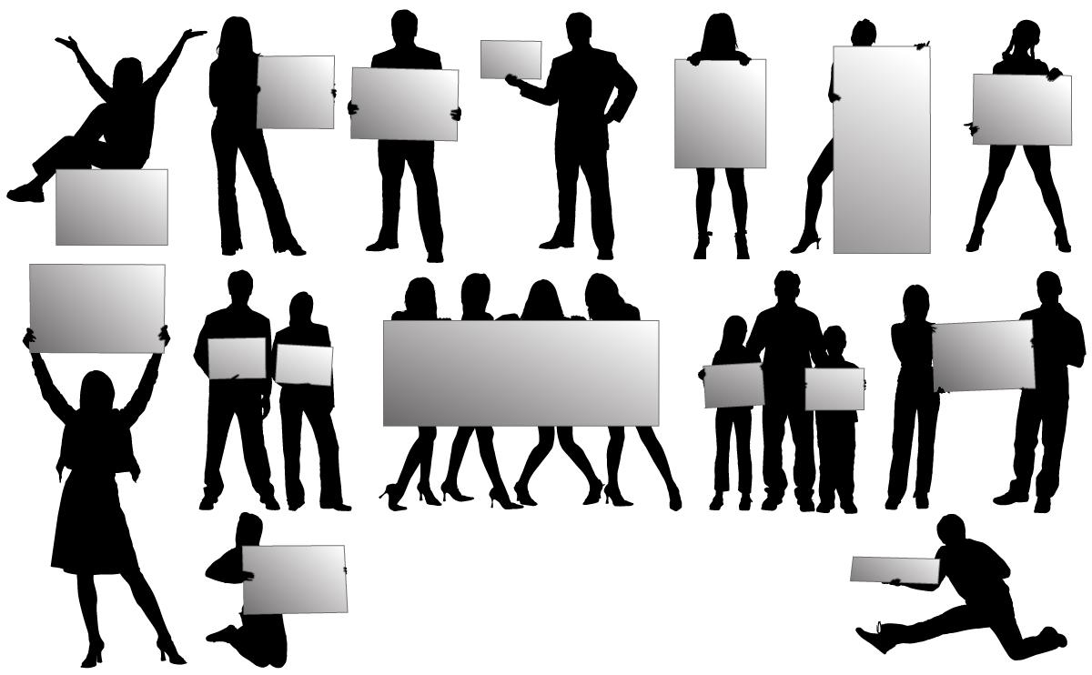 Free Vector People Silhouettes