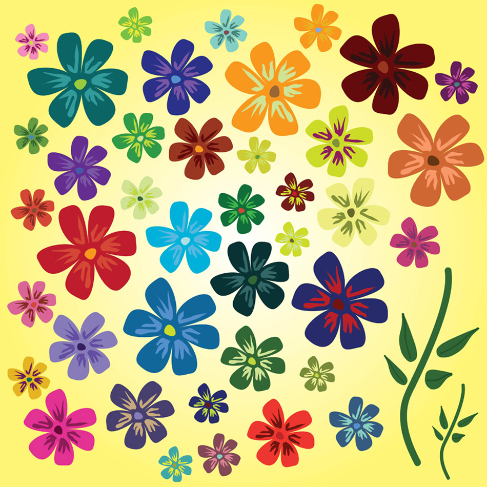 Free Vector Spring Flowers