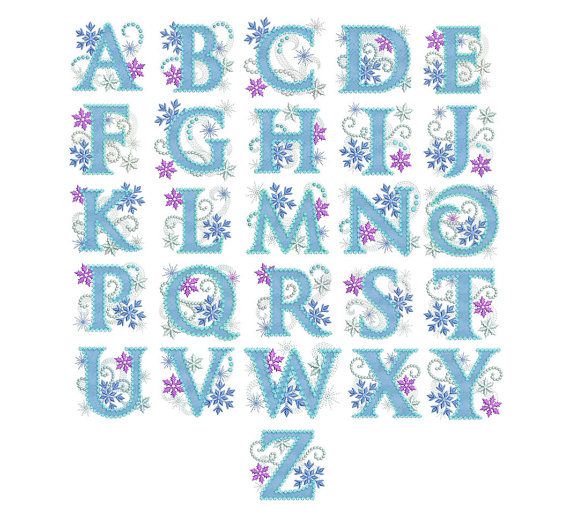 Frozen Alphabet Letters