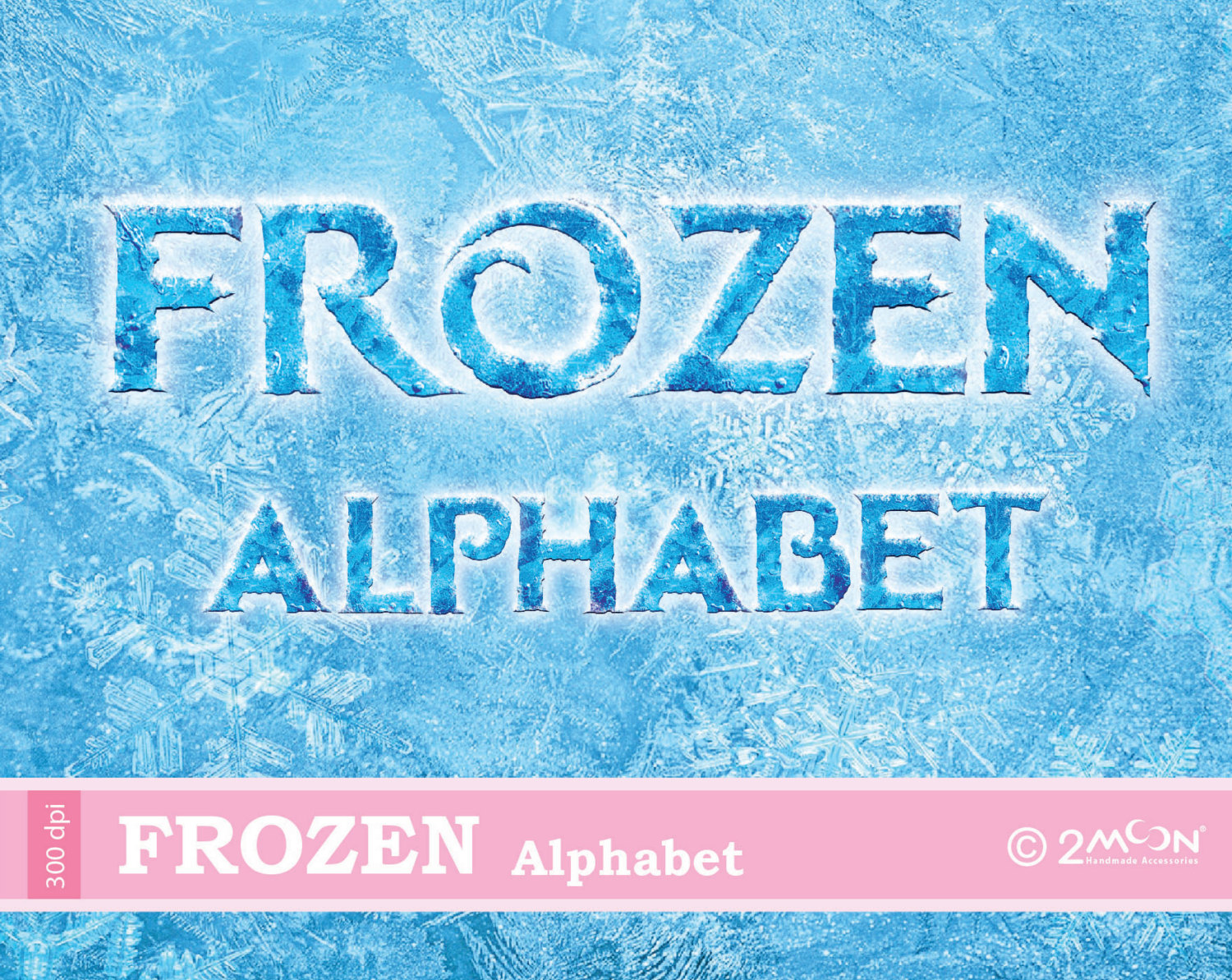 Frozen Letters Font Alphabet