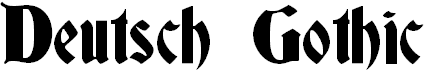 German Gothic Font