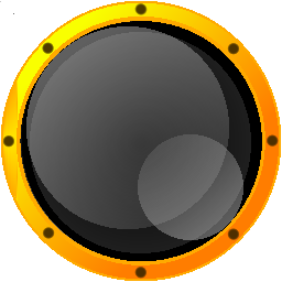 13 Gold Circle Png Icon Images - Gold Coin Icon, 3D Glossy Button Icons