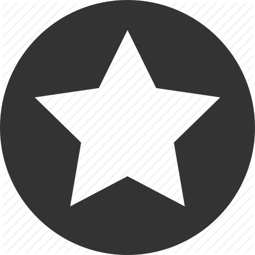 Gold Star Icon Circle