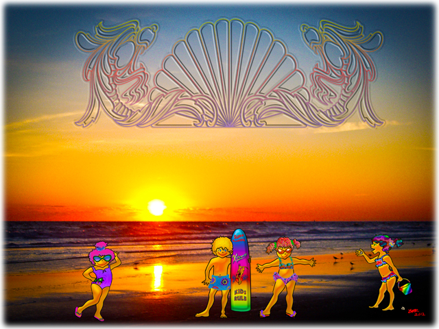 Graphic Beach Sunrise Graphic Beach Sunrise