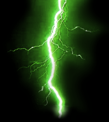 Green Lightning Bolt