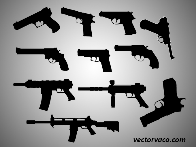 Gun Silhouette Vector