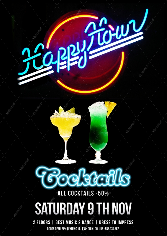 Happy Hour Flyer Template