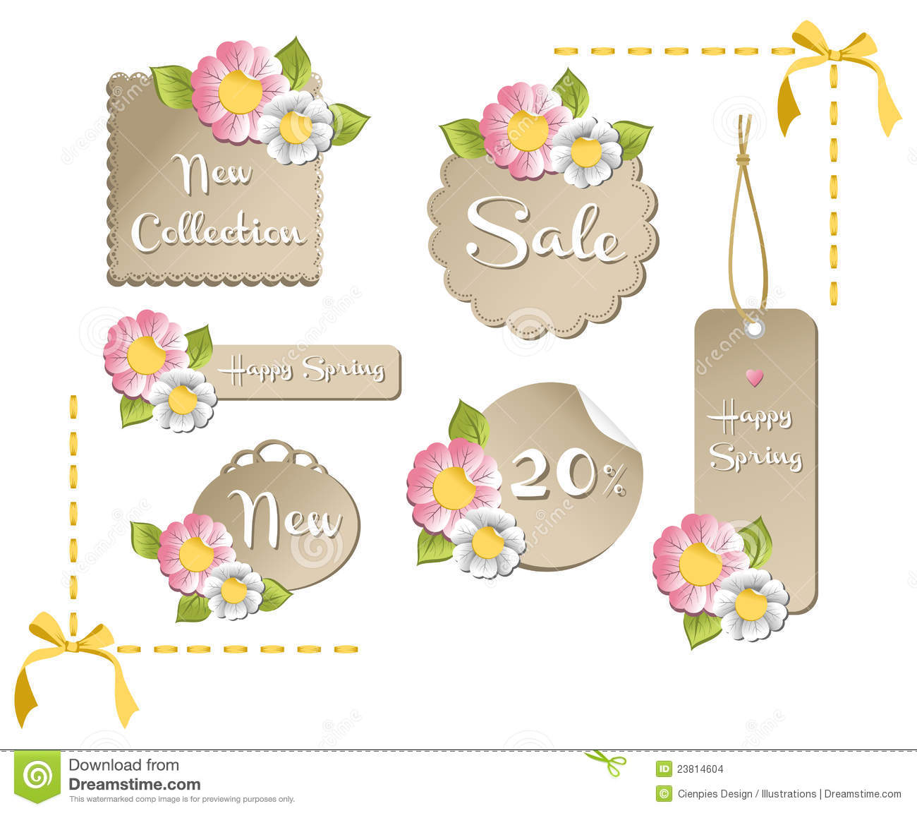 Happy Spring Tags