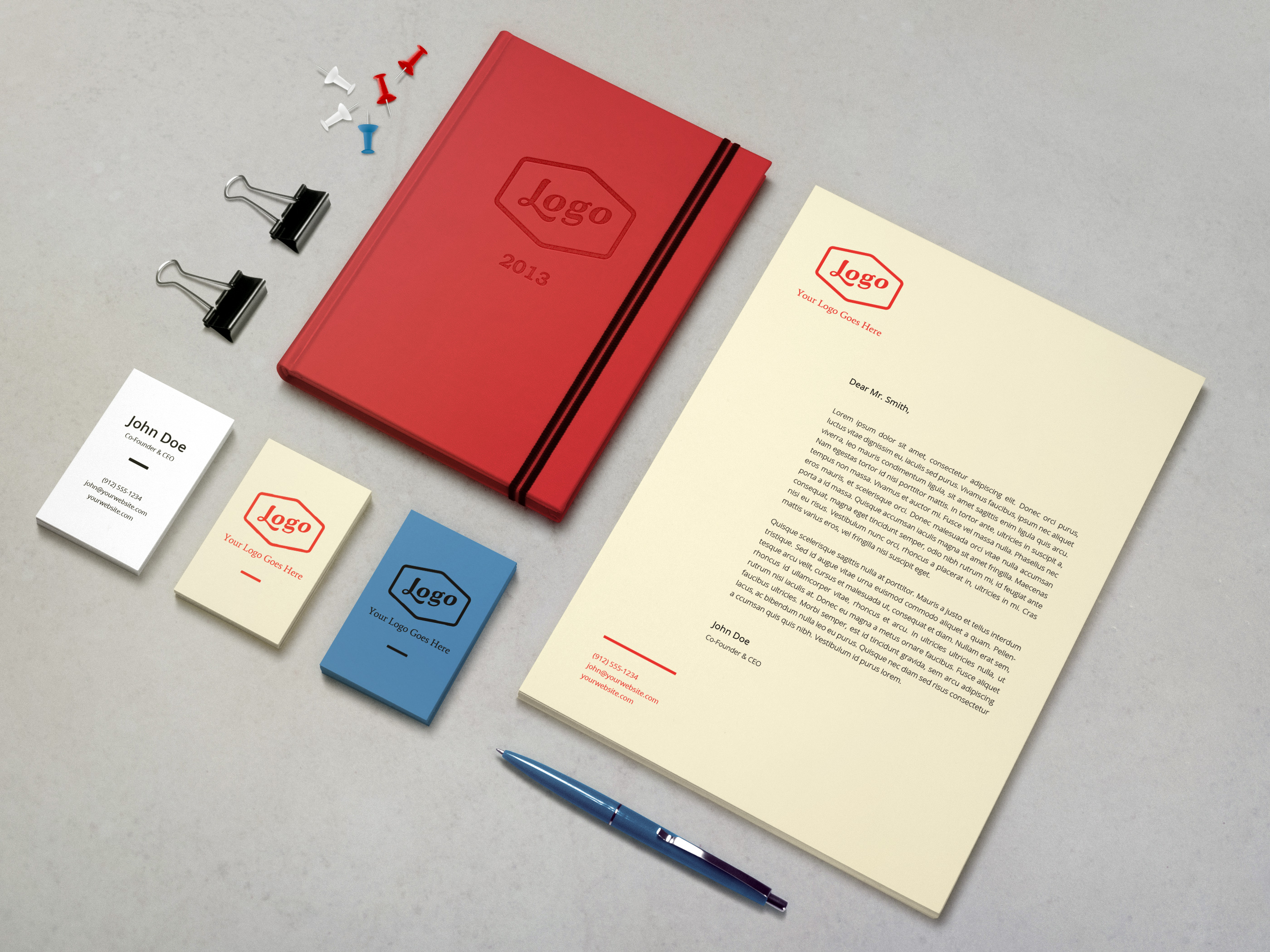 Identity Branding Mock-Up Identity Branding Mock-Up
