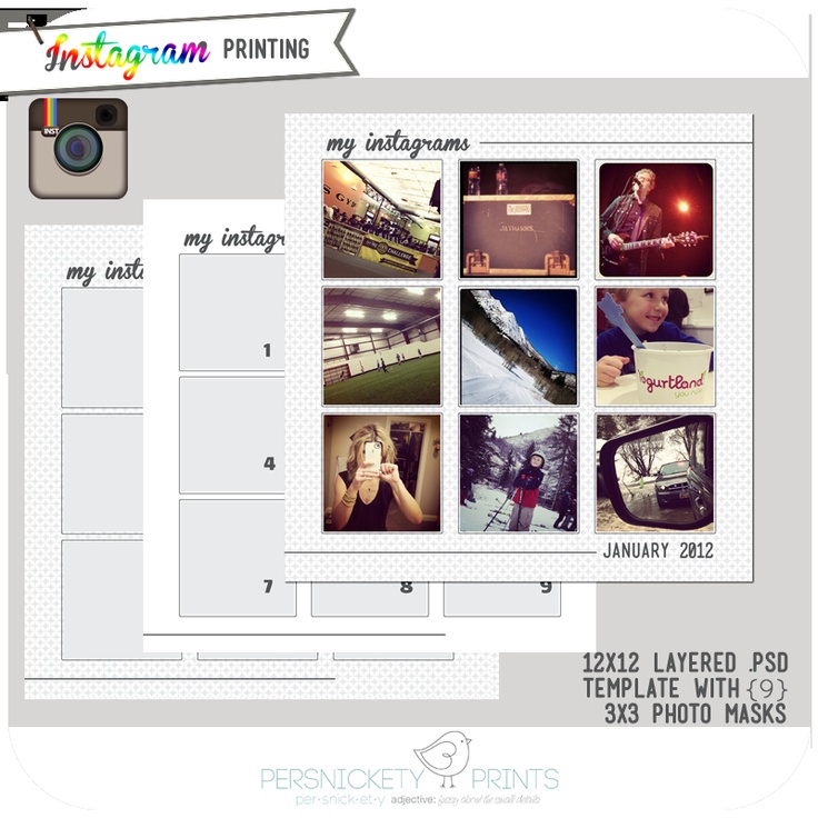 Instagram Photoshop Template