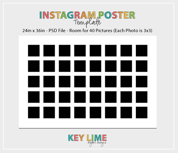 Instagram Photoshop Template