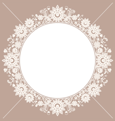 Lace Frame Vector