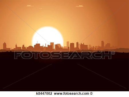 Landscape Sunrise Clip Art