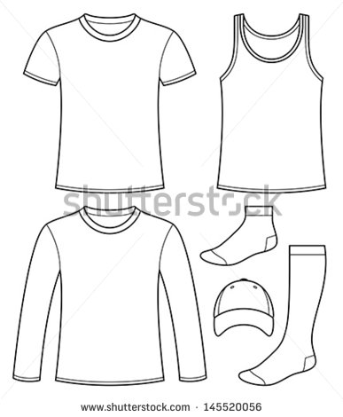 Long-Sleeved T-Shirt Template