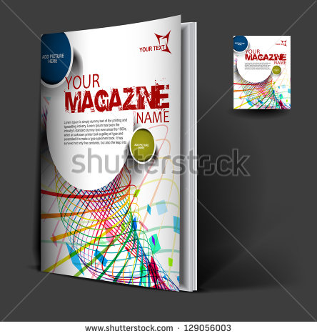 Magazine Cover Layout Design