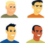 Male Business Avatar Icons