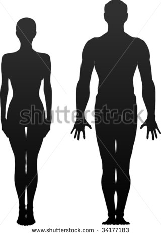 7 Man And Woman Silhouette Vector Images