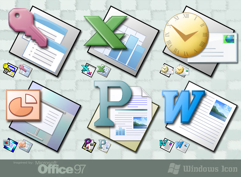 Microsoft Office 97 Icons