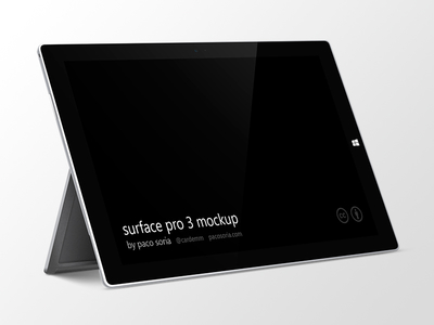 14 Surface Pro PSD Template 3 Images