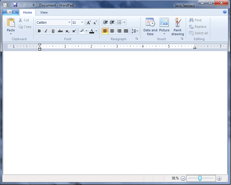 Microsoft WordPad Templates