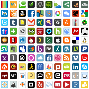 Most Popular Social Media Icons