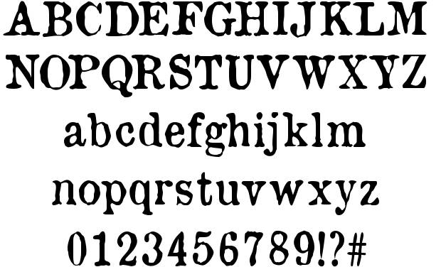 Old Newspaper Font