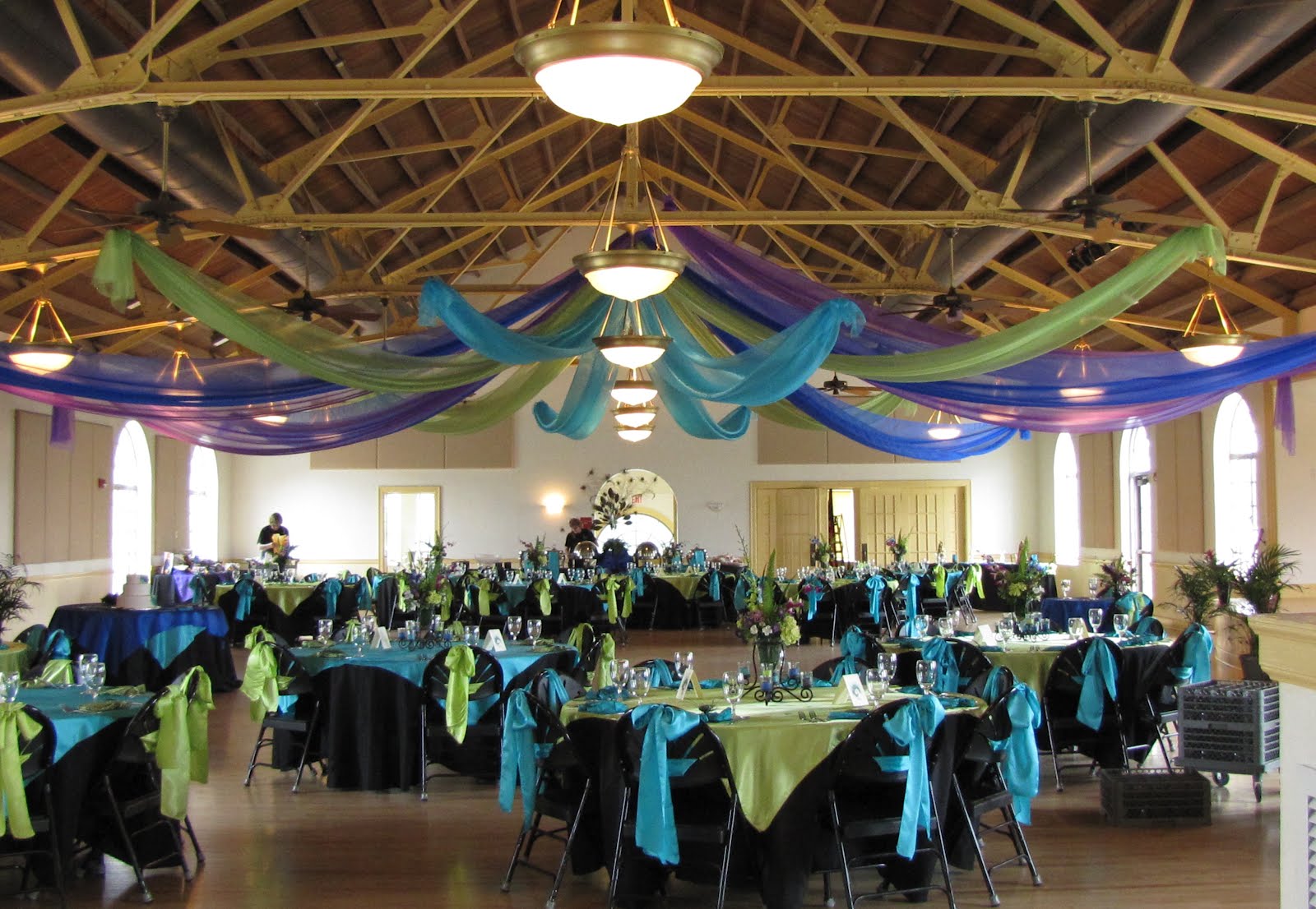 Peacock Wedding Reception Decor