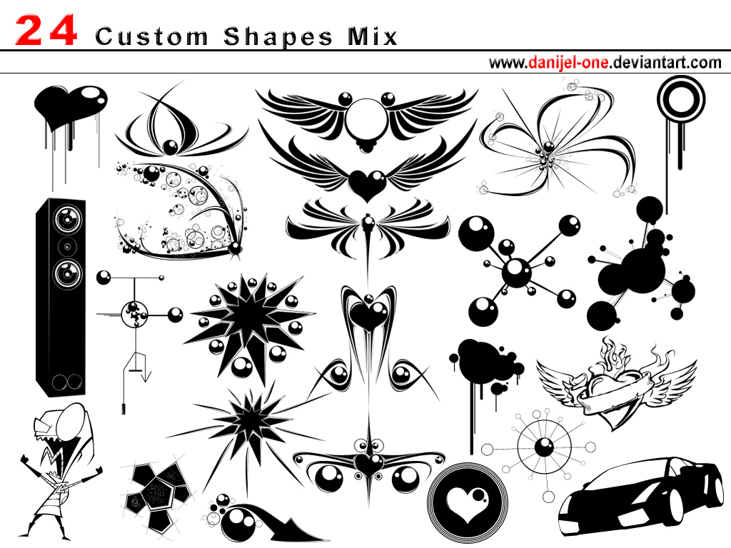 Photoshop Custom Shapes