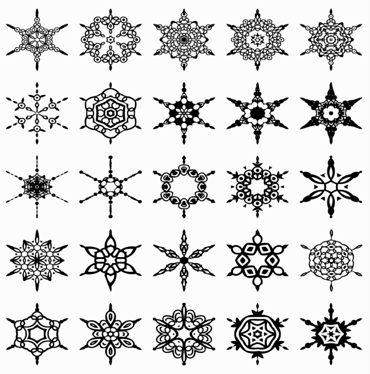 Photoshop Snowflake Clip Art Free