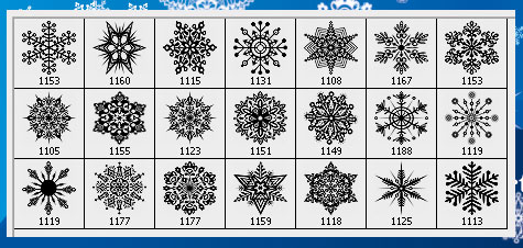 Photoshop Snowflake Clip Art Free