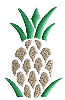 Pineapple Embroidery Design