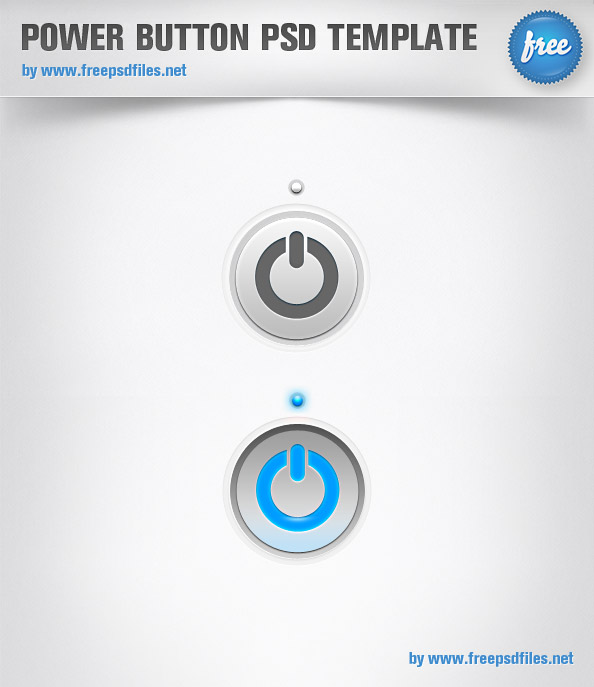 Power Button Psd Free