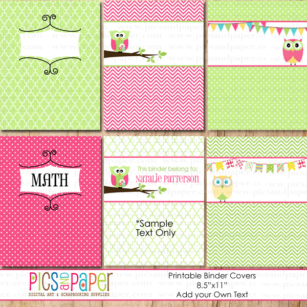 Printable Binder Cover Templates