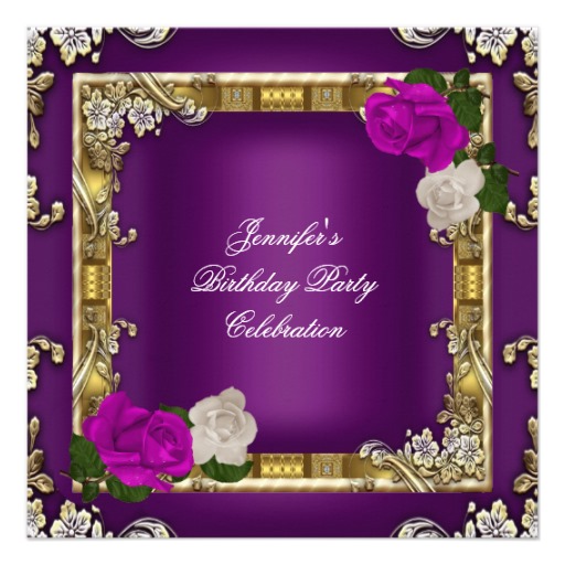 Purple and Gold Birthday Party