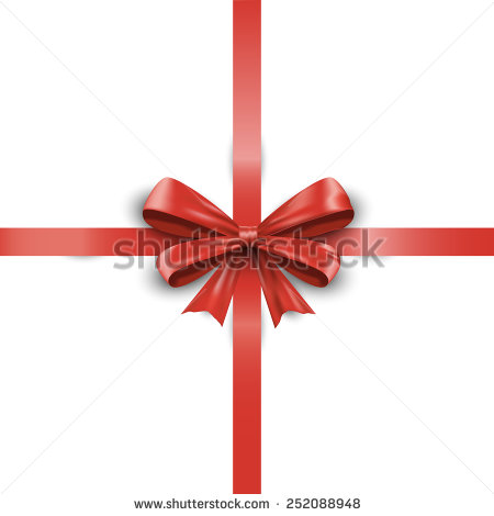 Red Tail Bow with Ribbon Image