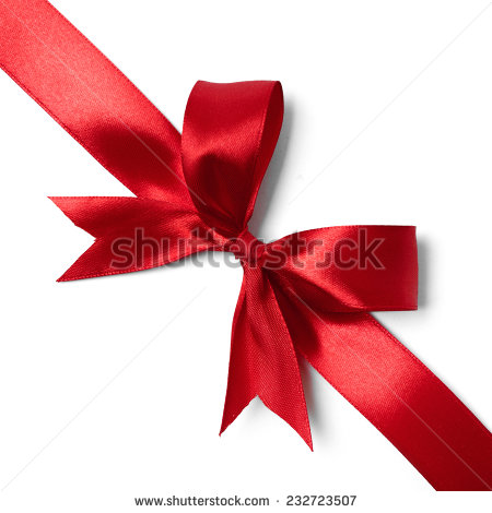 Red Tail Bow with Ribbon Image