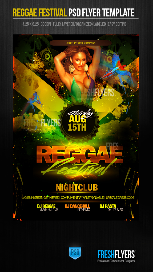 Reggae Club Flyer Templates