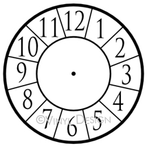 Roman Numeral Clock Face