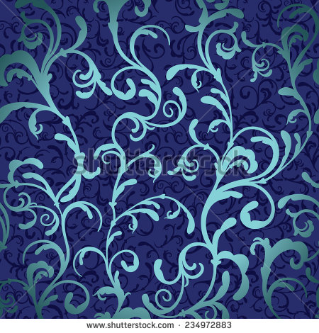Royal Blue Swirl Background Pattern Floral Royal Blue Swirl Background Pattern Floral