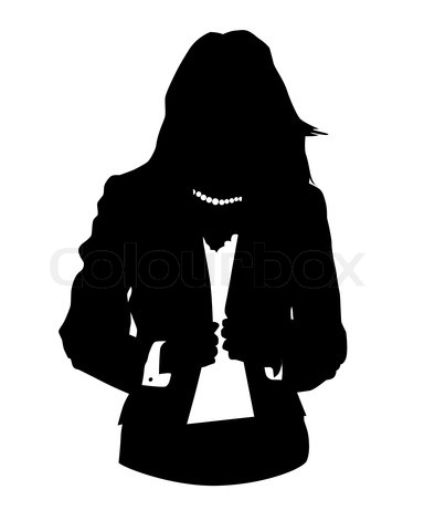 Silhouette Businesswoman Icon