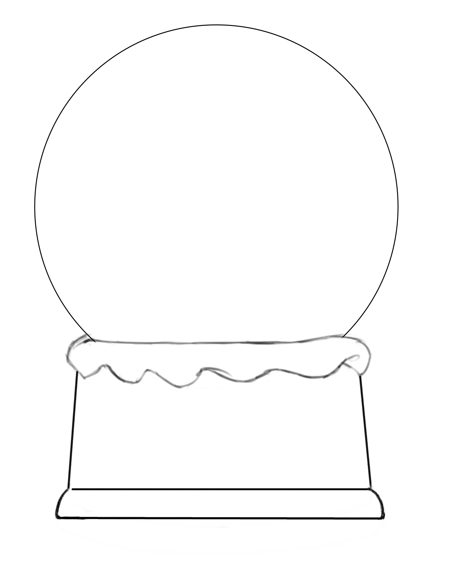 Snow Globe Template Printable