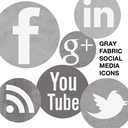 Social Media Icons Gray