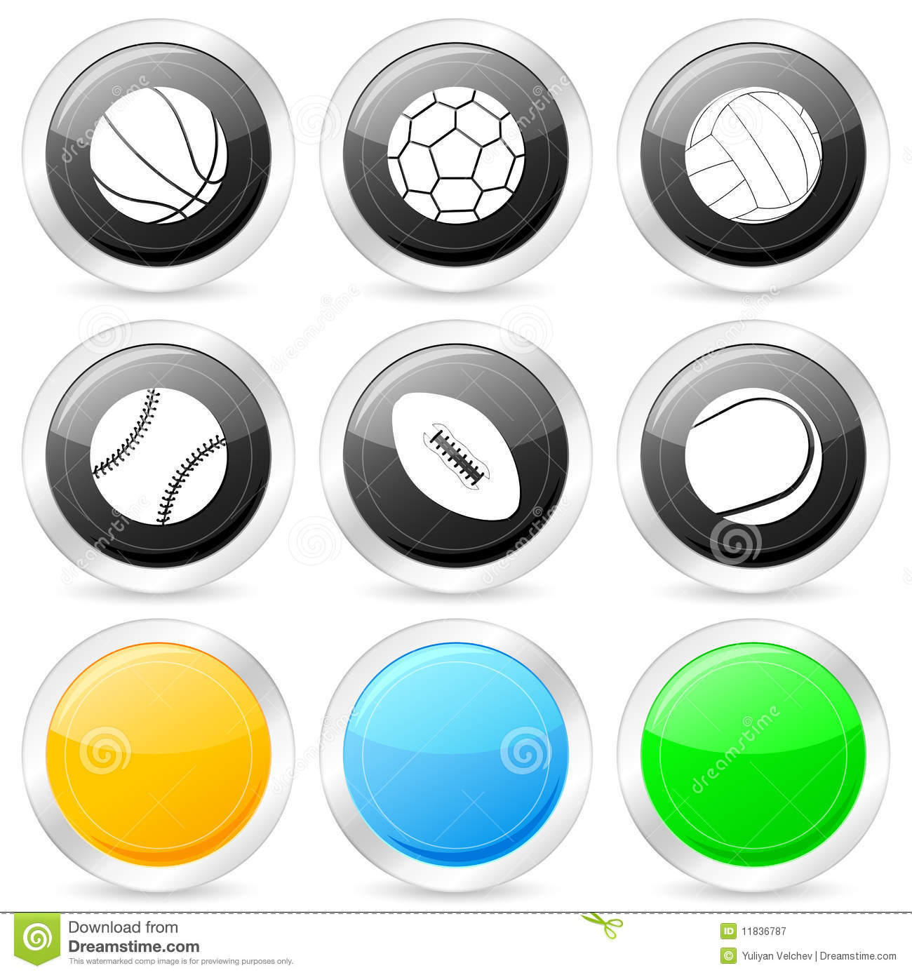 Sports Vector Icons Circle