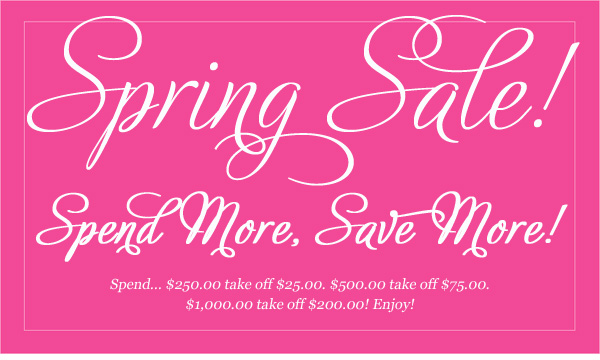 6 Spring Sale Web Graphics Images