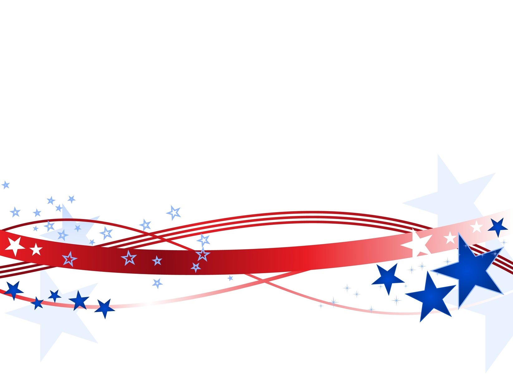 Stars and Stripes Banner Clip Art