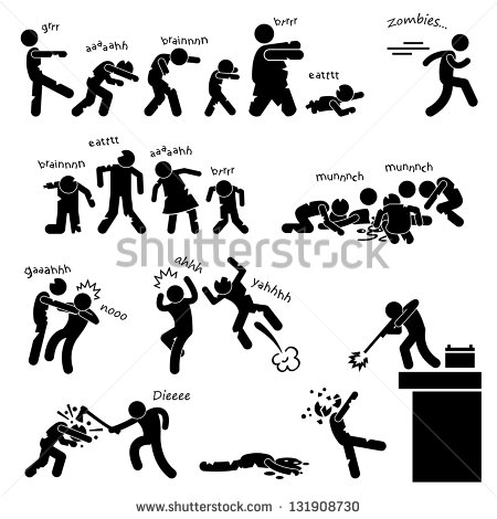 Stick Figure Zombie Attack