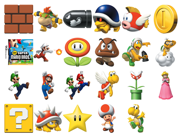 Super Mario Game Characters